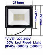 Vive 1525 100W Led Flood Light Fitting
